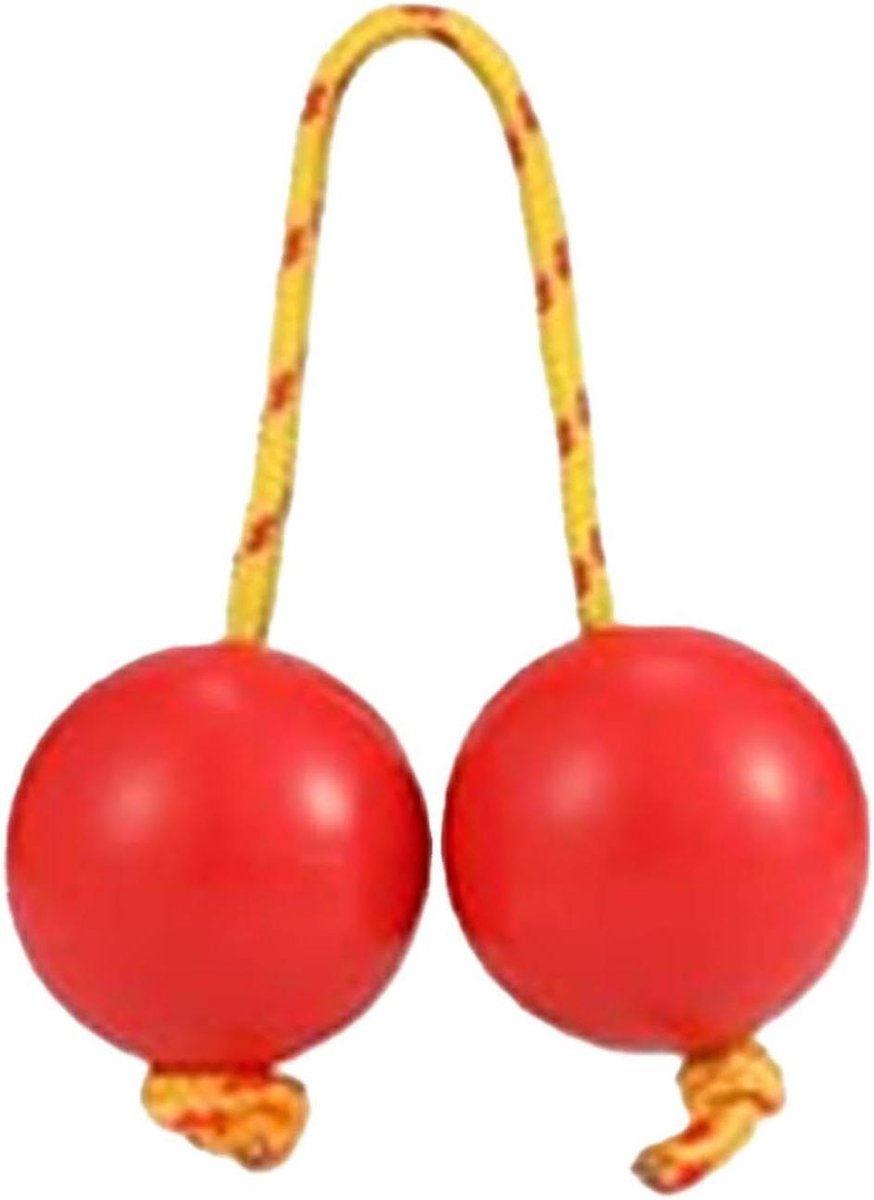 Ritme Shakers - Percussie Ballen - Muziek Maken - Dubbel Bal Ontwerp - 10.8 x 5.21 x 5 cm - Rood