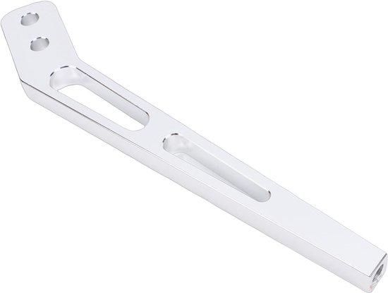 Gebogen Versnellingshendel - Schakelarm Aluminium - Prestatiegericht Rijden - Ergonomische Pasvorm - 10 Inch - Aluminiumkleur — afbeelding 2