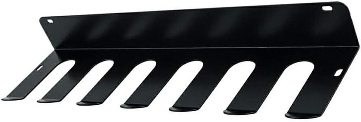 Gym Opbergrek - Wandhouder Organizer - Fitness Apparatuur - 6-Gaten Ontwerp - 41cm Lengte - Zwart