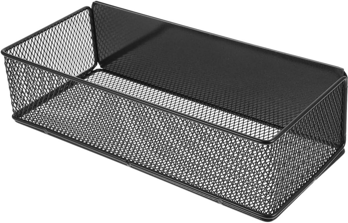 Magnetische Opbergmand - Koelkast Organizer - Keuken Ordenen - Zonder Boren - 28 cm Lengte - Zwart