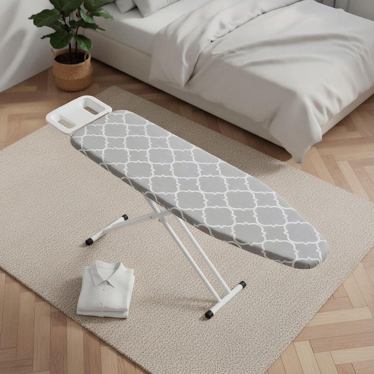Strijkplank Kussen - Beschermhoes - Kleding Strijken - Hittebestendig - 121x44cm - Grijs