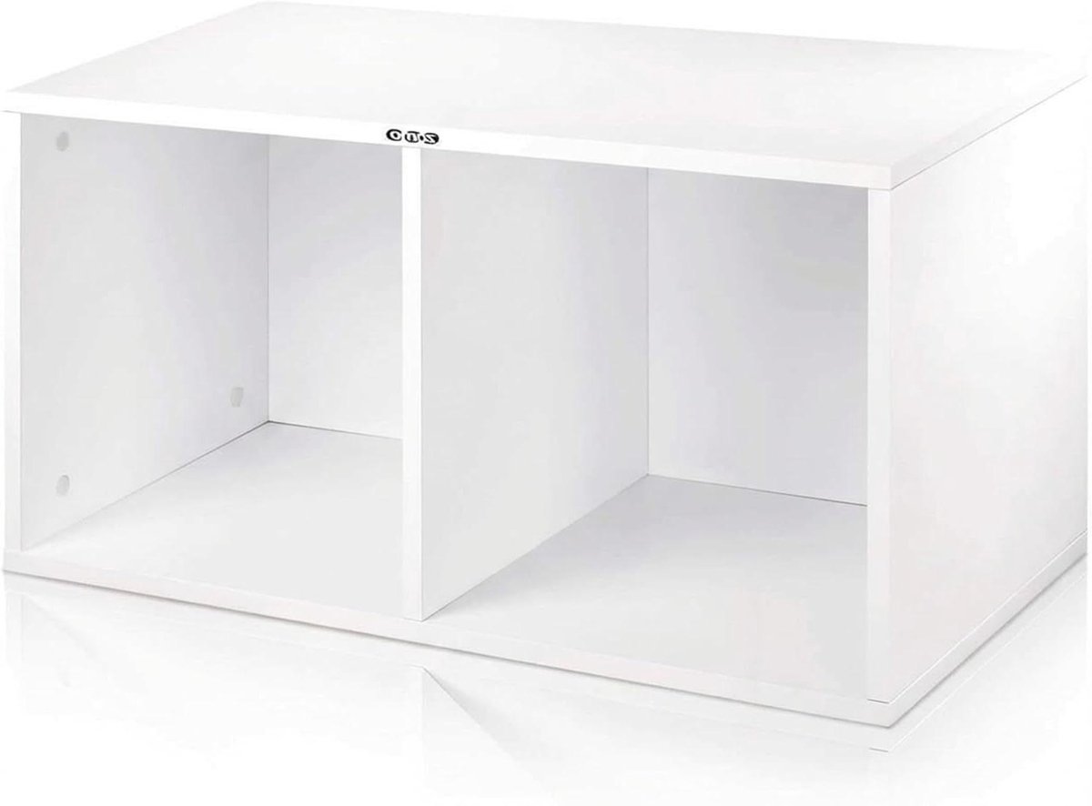 Vinyl Opbergdoos - Platenkast - Muziek Archiveren - Stapelbaar Ontwerp - 200 LPs - Wit