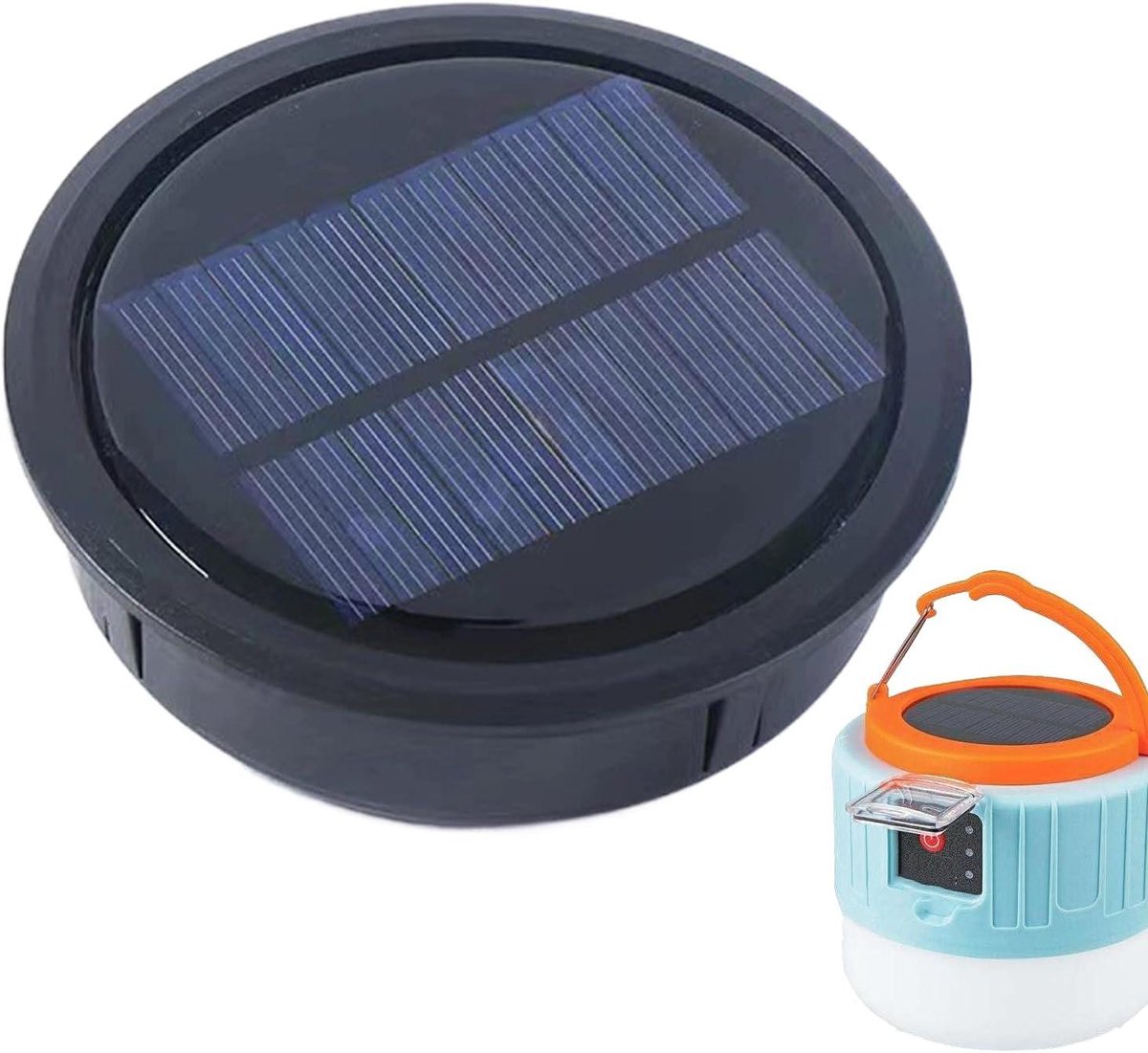 Solar Batterij Box - Lantaarn Vervanging - Buitenverlichting Opladen - Waterdicht Ontwerp - 600mAh Batterij - Zwart