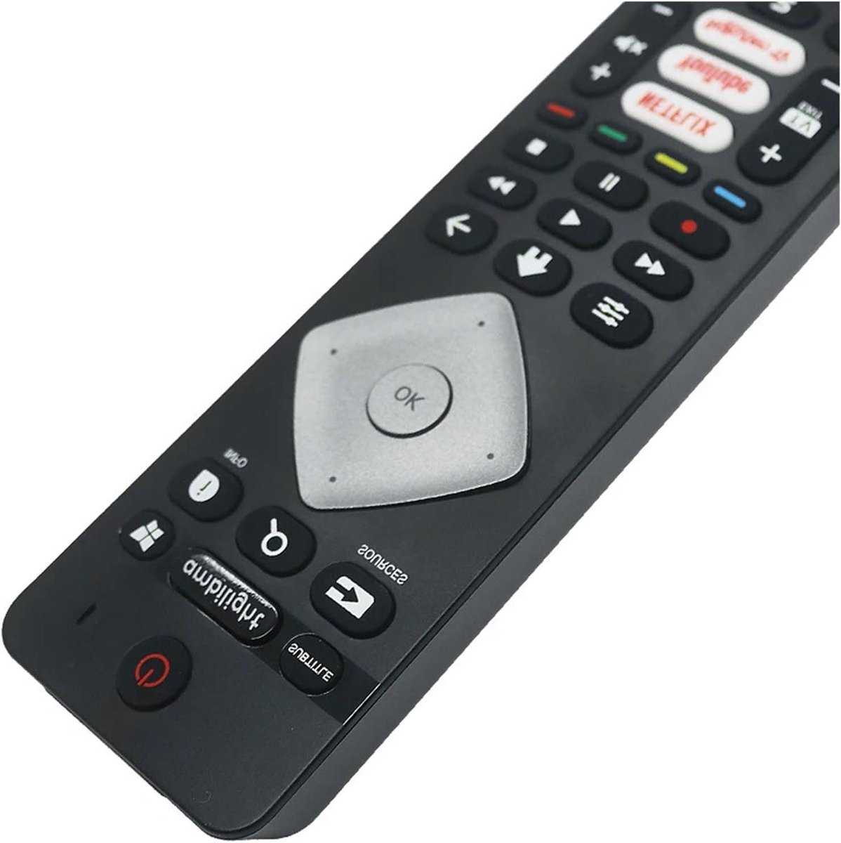 TV Afstandsbediening - Universele Controller - Televisie Bediening - IR Draadloze Communicatie - 1x1x1 cm - Zwart