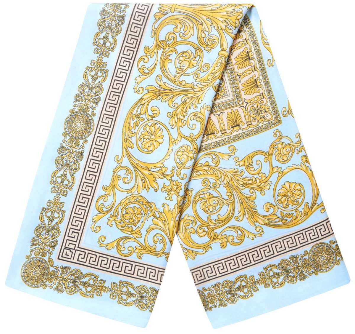 Zomersjaals bloemen casual polyester dagelijkse accessoires - Babyblauw