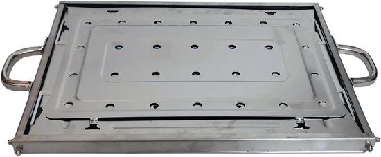 Roestvrijstalen draagbare BBQ voor kamperen opvouwbare houtskoolbarbecue outdoor herbruikbare grill met draagtas Barbecue van DETIIFRY — afbeelding 3