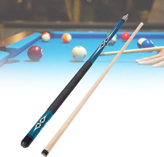 Biljartkeu Set - Poolstick Keu - Nauwkeurig Slaan - 2-delig Ontwerp - 147 cm - Natuurlijk Hout — afbeelding 3