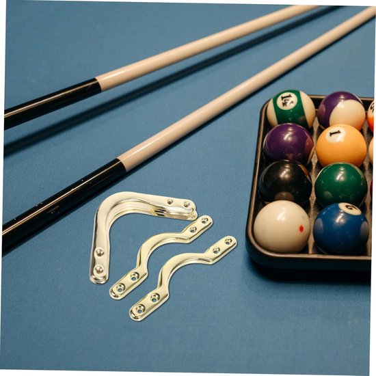 Biljart Net Zakken - Hoekbeugels - Pooltafel Onderhoud - Set van 4 - 15 cm - Zilver — afbeelding 3