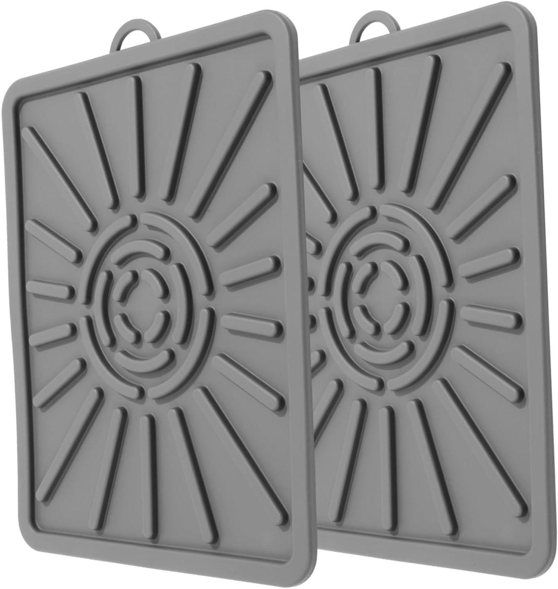 Bakplaatmatten Set - Grill Beschermers - Barbecue Gemak - Olie Absorberend - 36 x 29 cm - Grijs
