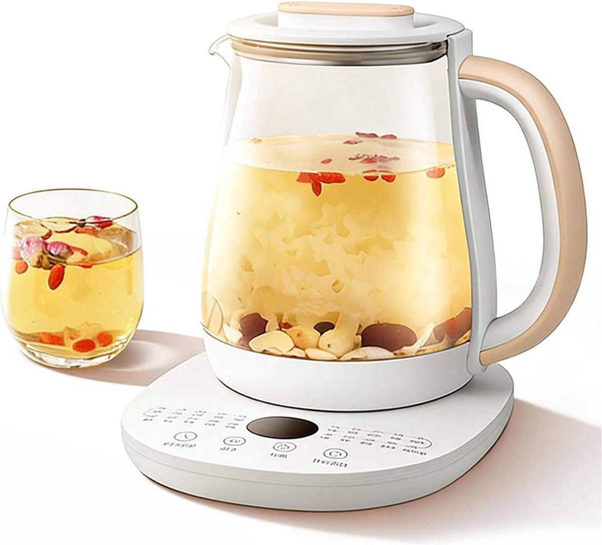 Glazen Waterkoker - Thee Machine - Warm Water Maken - 20 Voorinstellingen - 1.8L Capaciteit - Zilver