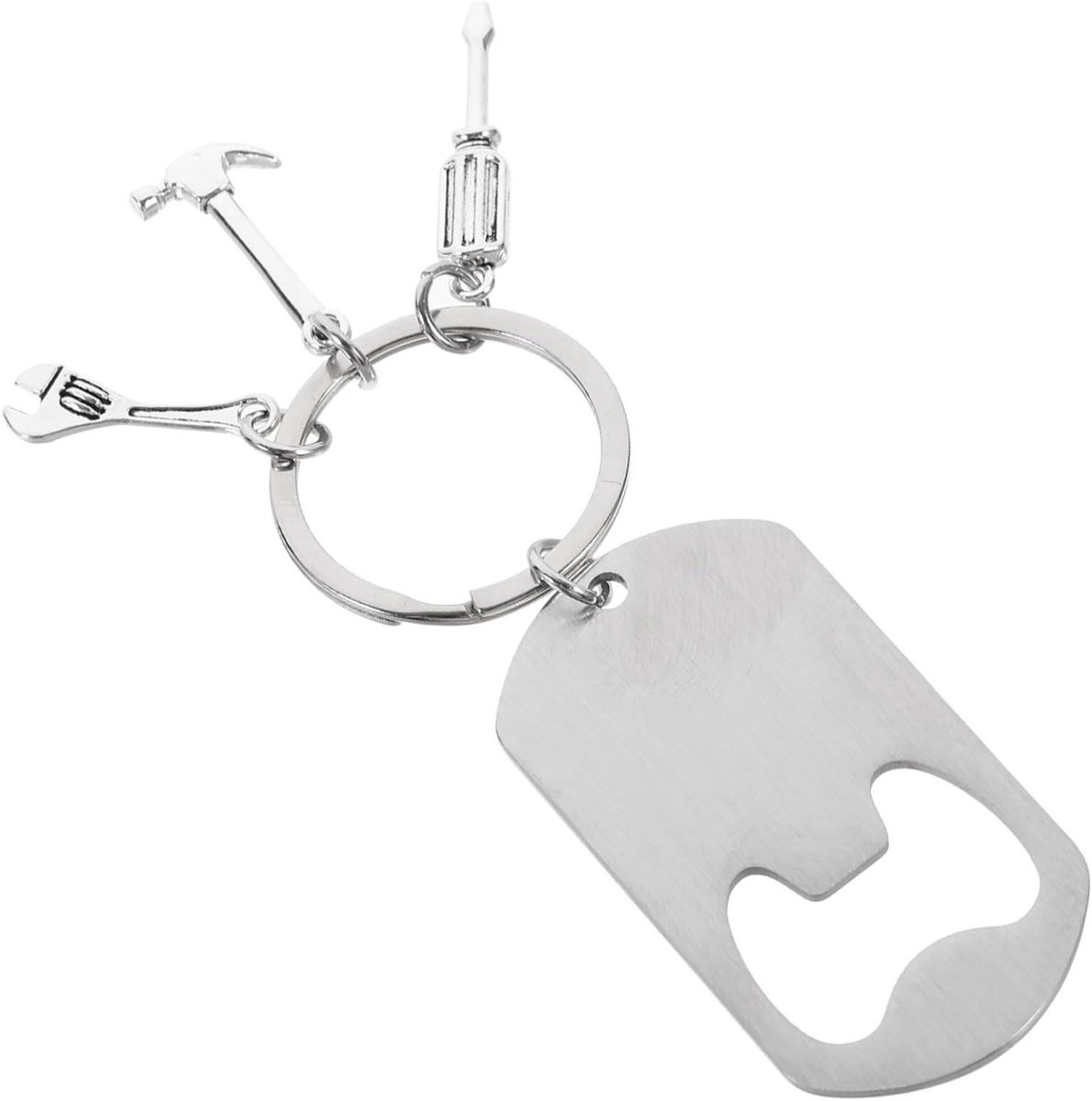 Flesopener Sleutelhanger Metalen Sleutelhanger Bieropener Voor Barbecue Kampeerfeestjes