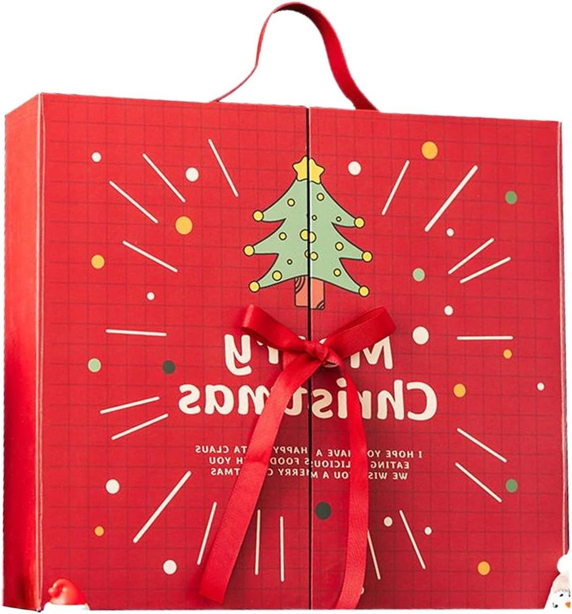 Kerst Afteldozen - Lege Kalender - Vakantie Vieren - Herbruikbaar Ontwerp - 24 Dagen - Niet gespecificeerd