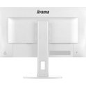 Achterkant van de witte iiyama ProLite monitor met kabelgoot en ventilatieroosters.