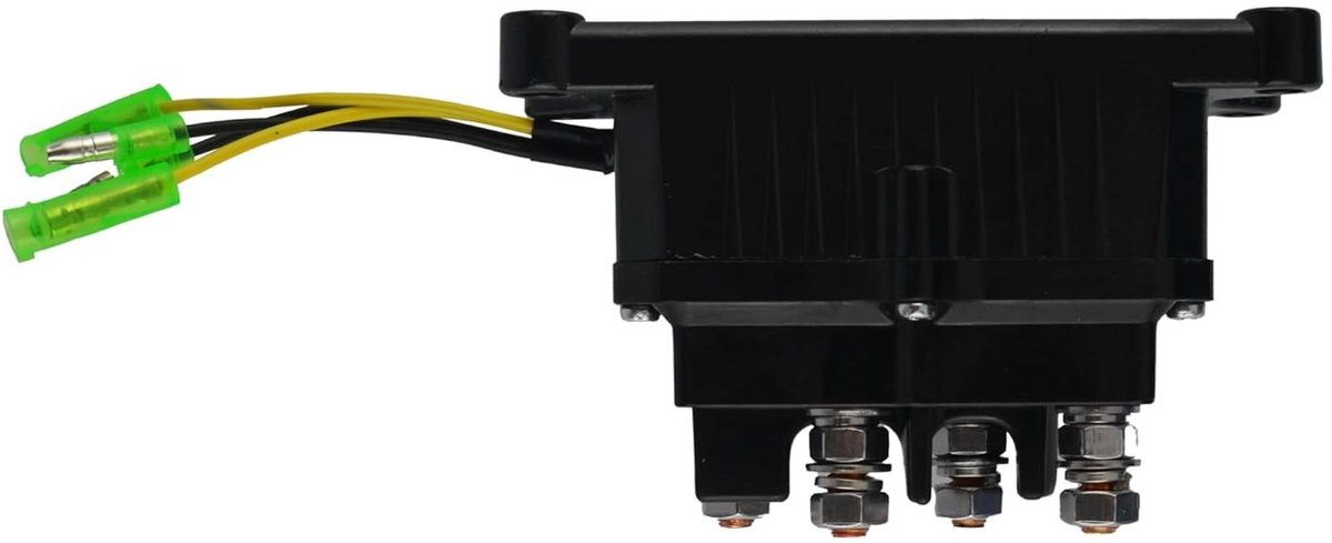 Magneetschakelaar Relais - Elektrische Lier - Offroad Gebruik - Hoge Stroombestendig - 200A 12V - Zwart