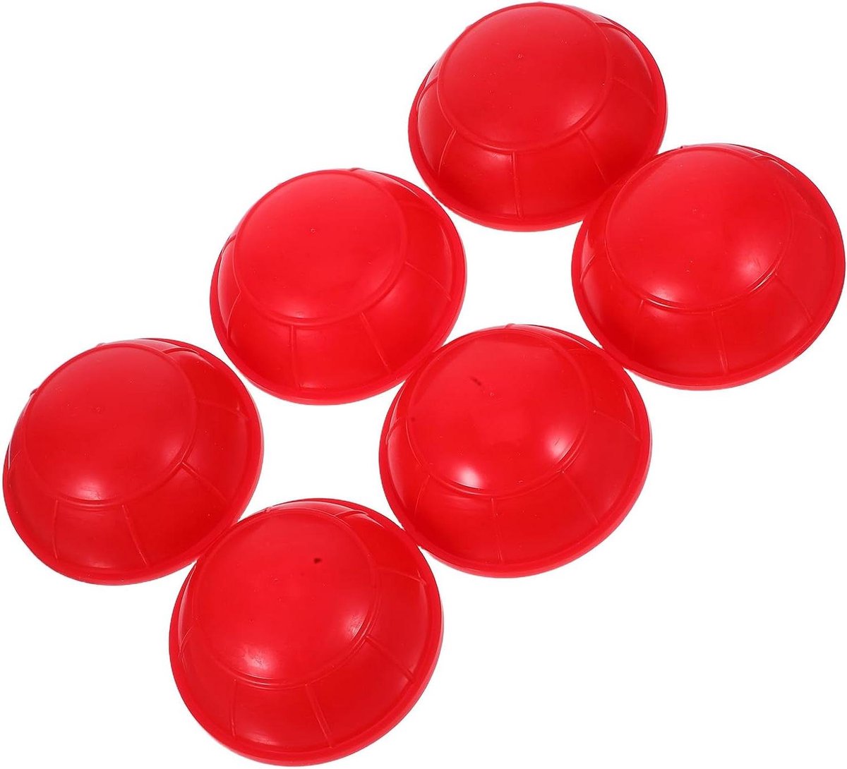 Siliconen Massagecups - Cupping Set - Spierontspanning Thuis - Eenvoudige Zuigkracht - 6 Stuks - Rood