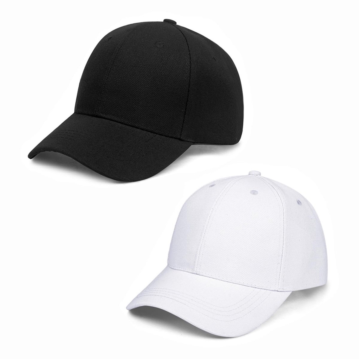 Dailygoods - Set van 2 Zomer Baseballpetten voor Dames en Heren met Zonnebescherming