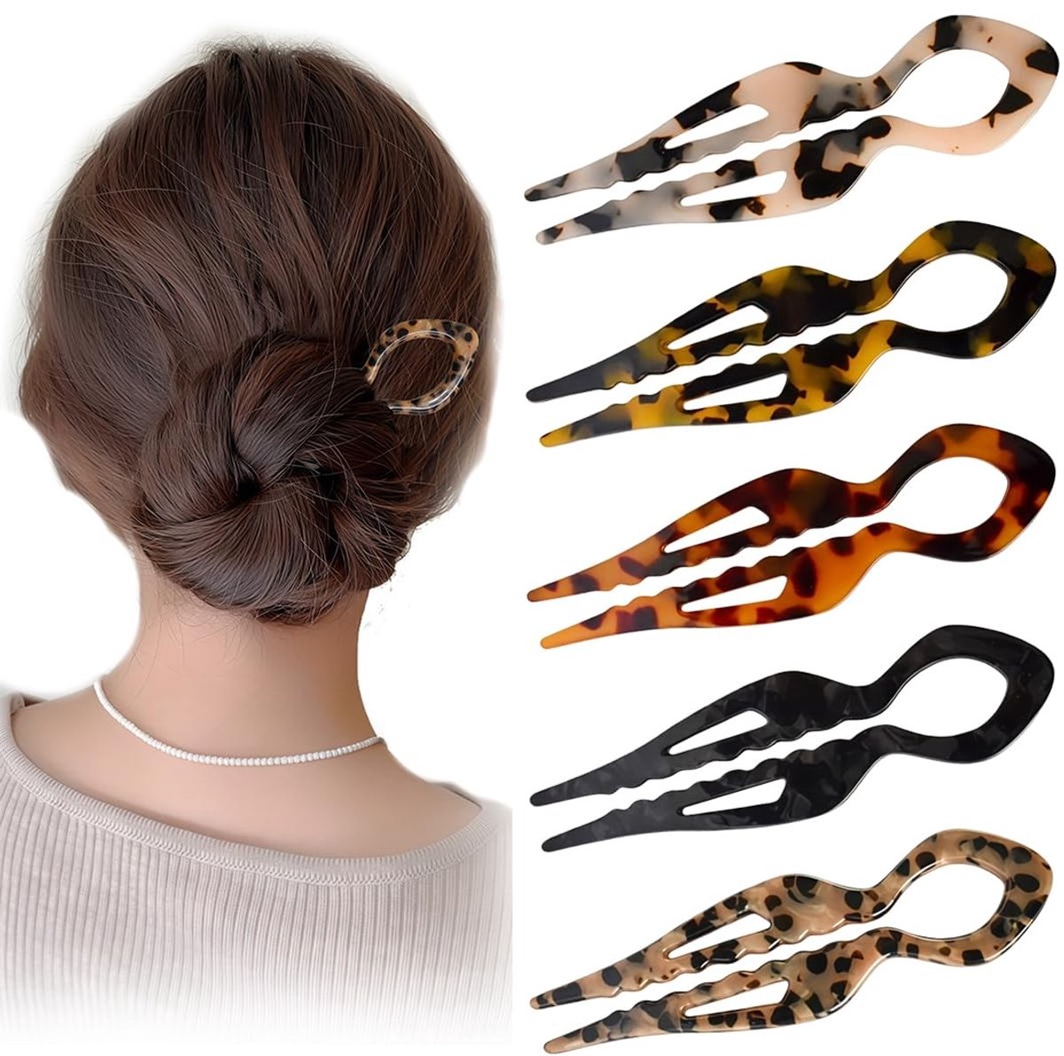 Dailygoods - 5 Stuks Franse Haarspelden voor Alle Haartypes