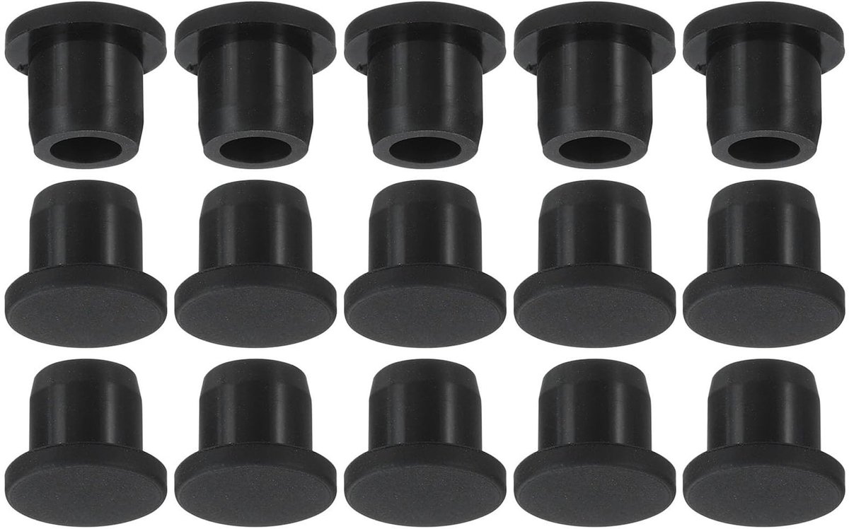 Dailygoods - 12 Stuks Siliconen Rubber Gat Plug 11mm Diameter