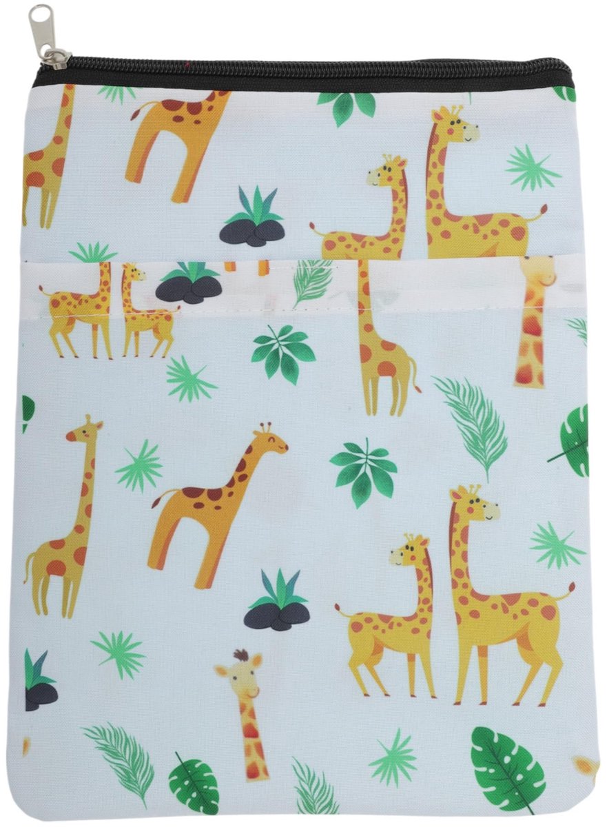 Dailygoods - Wasbare Boekomslagen met Ritssluiting - Wit