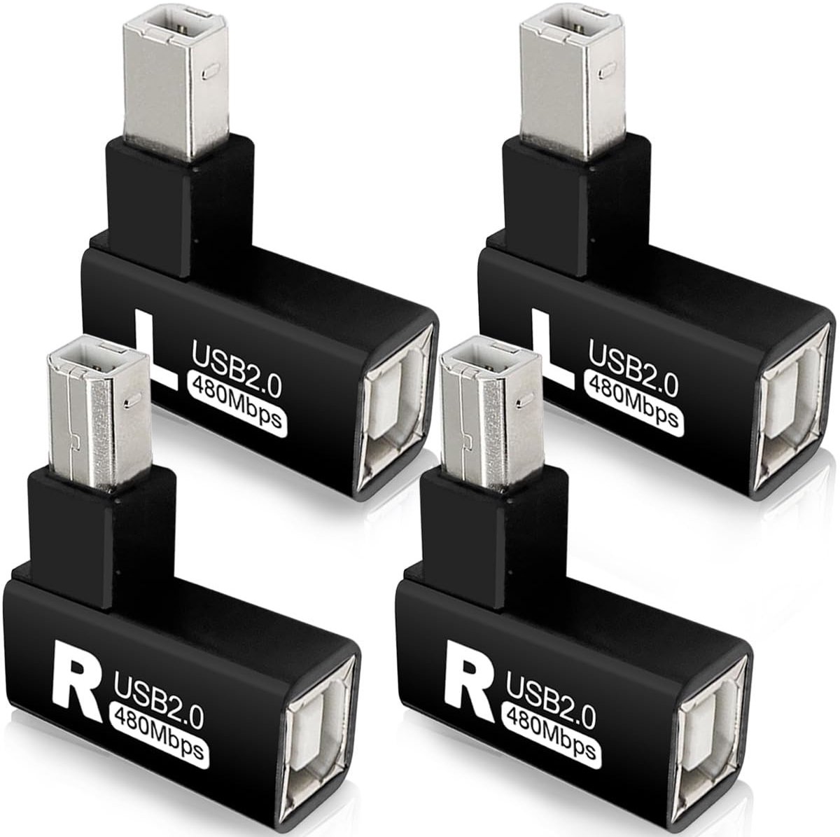 Dailygoods - USB 2.0 Type B Printer Adapter 90 Graden Hoek