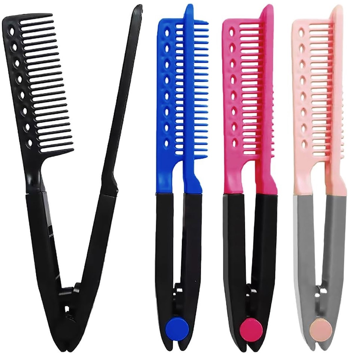 Dailygoods - 4 Delige Stijlkam Set voor Haarstyling