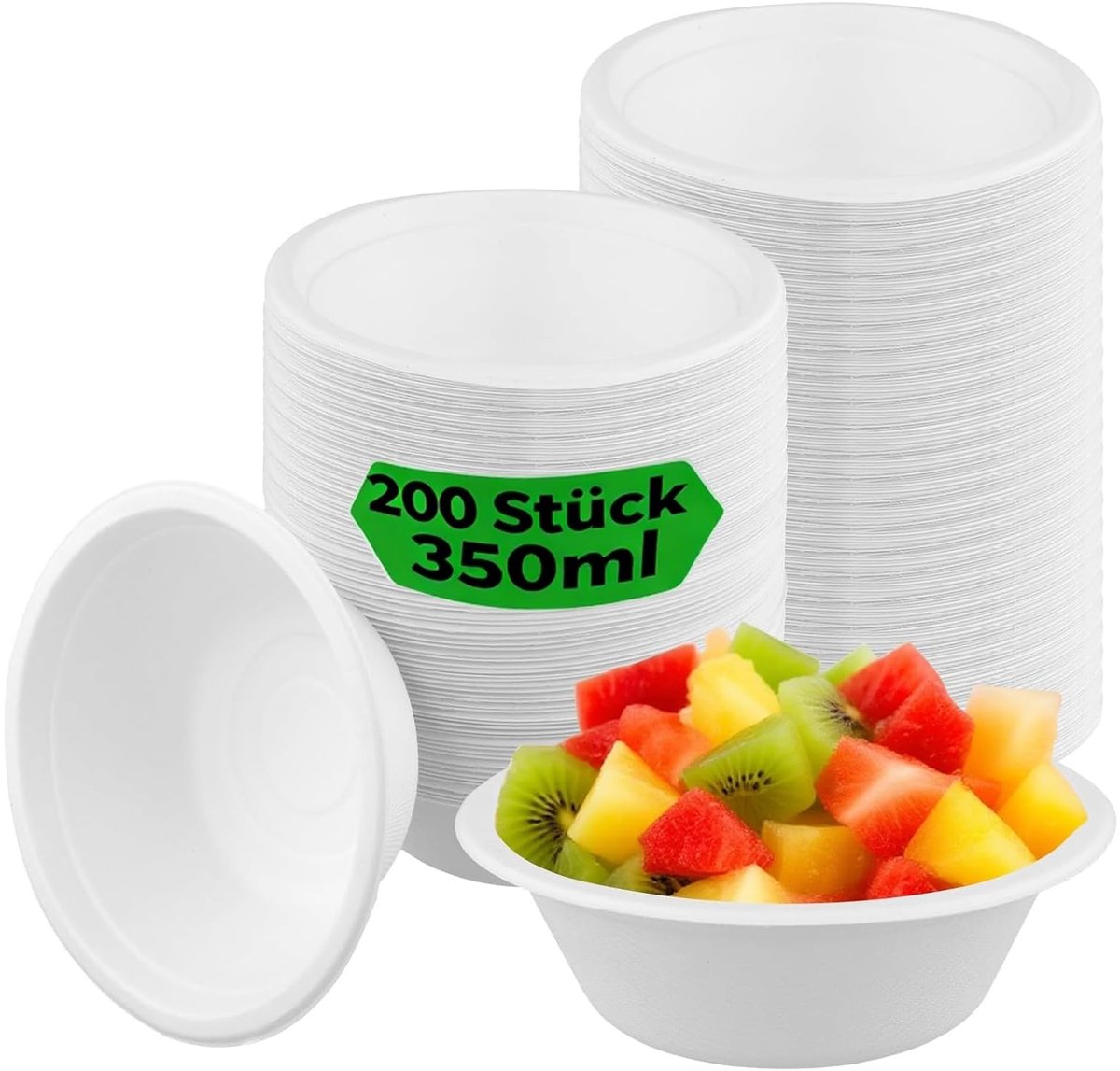 Dailygoods - 200 Stuks Wegwerp Kartonnen Soepkommen voor Feest en Picknick