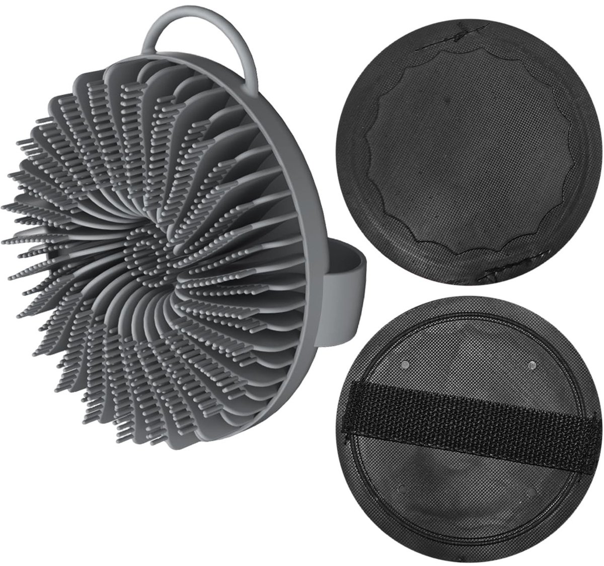 Dailygoods - 3 Stuks Siliconen Badborstels voor Lichaamsverzorging