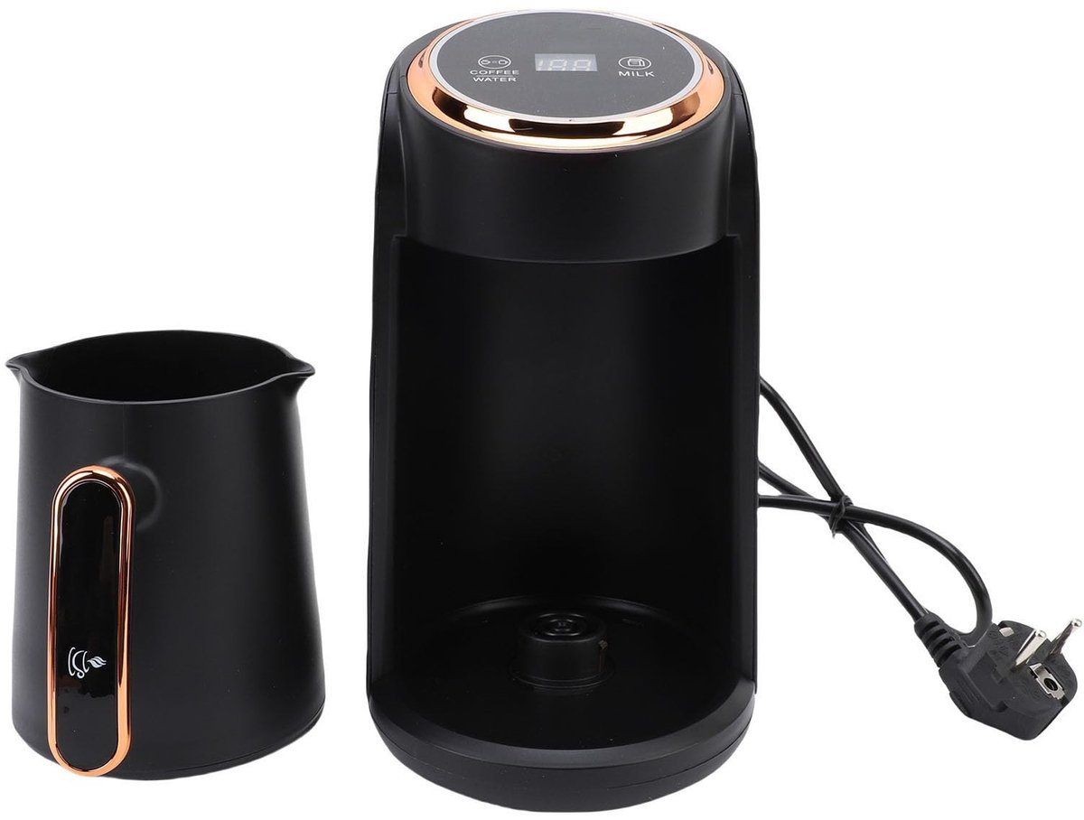 Dailygoods - Elektrische Turkse Koffiepot met Anti-Overflow Design en 300 ml Capaciteit