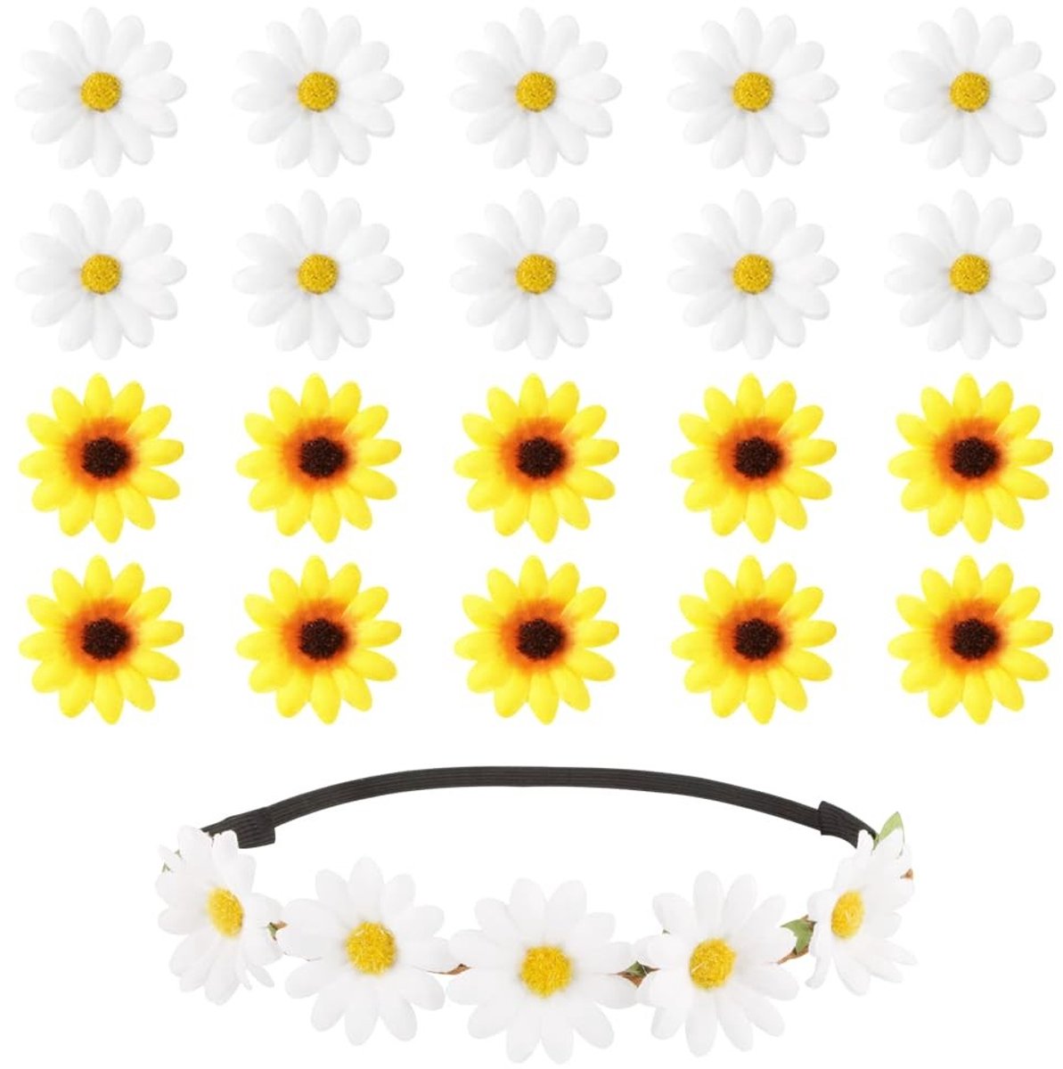 Dailygoods - Set van 21 Madeliefjes Haarspeldjes voor Vrouwen