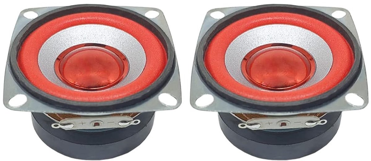 Dailygoods - 2 Stuks 2 Inch 4 Ohm 5W Full-Range Audioluidsprekers