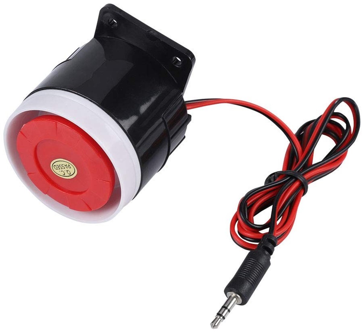Dailygoods - Dailygoody - Sirene 12V - Alarmsysteem - Mini Geluidssirene - Rood - Waarschuwing Hoorn - Veiligheid - Geschikt voor Home Security - 120 dB
