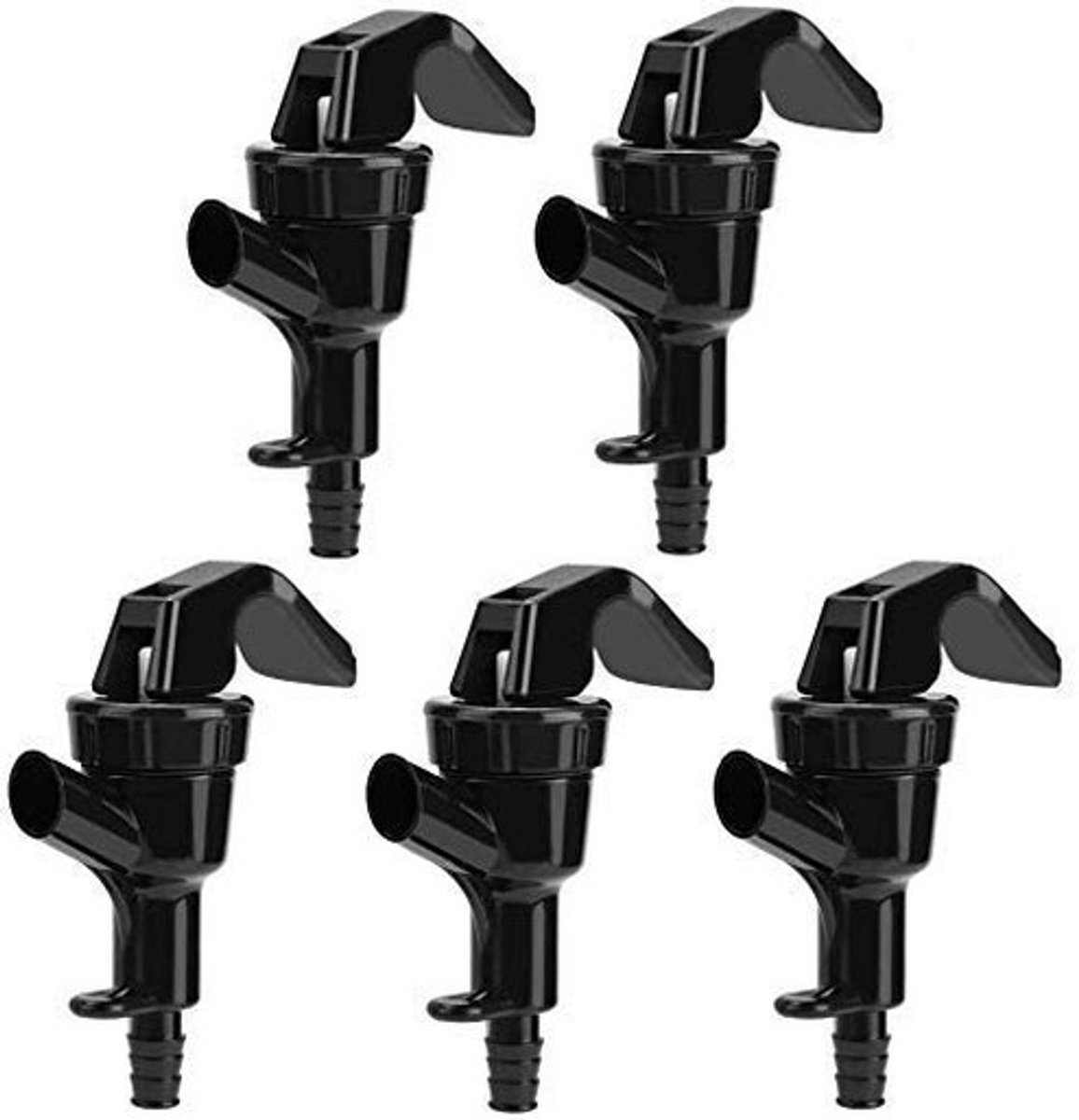 Dailygoods - Dailygoody - Picnic Tap - Squeeze Tap - Economische vloeistofdispenser - Zwart - Voor thuisbrouwerij en feesten - Geschikt voor 3/16 in buis