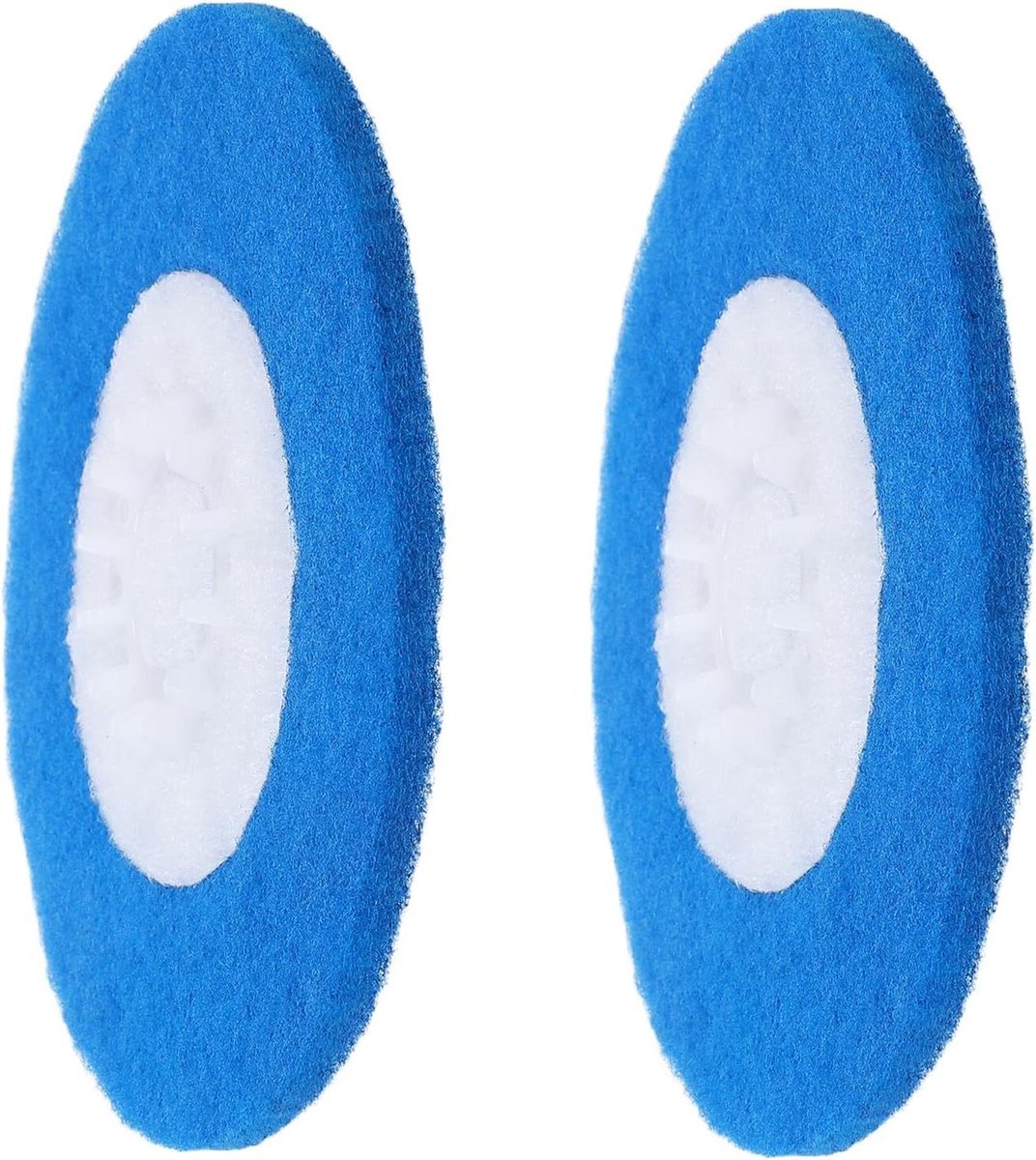 Stoommop Doppen - Vervangende Doeken - Grondig Reinigen - Wasbaar Materiaal - 2 Stuks - Blauw
