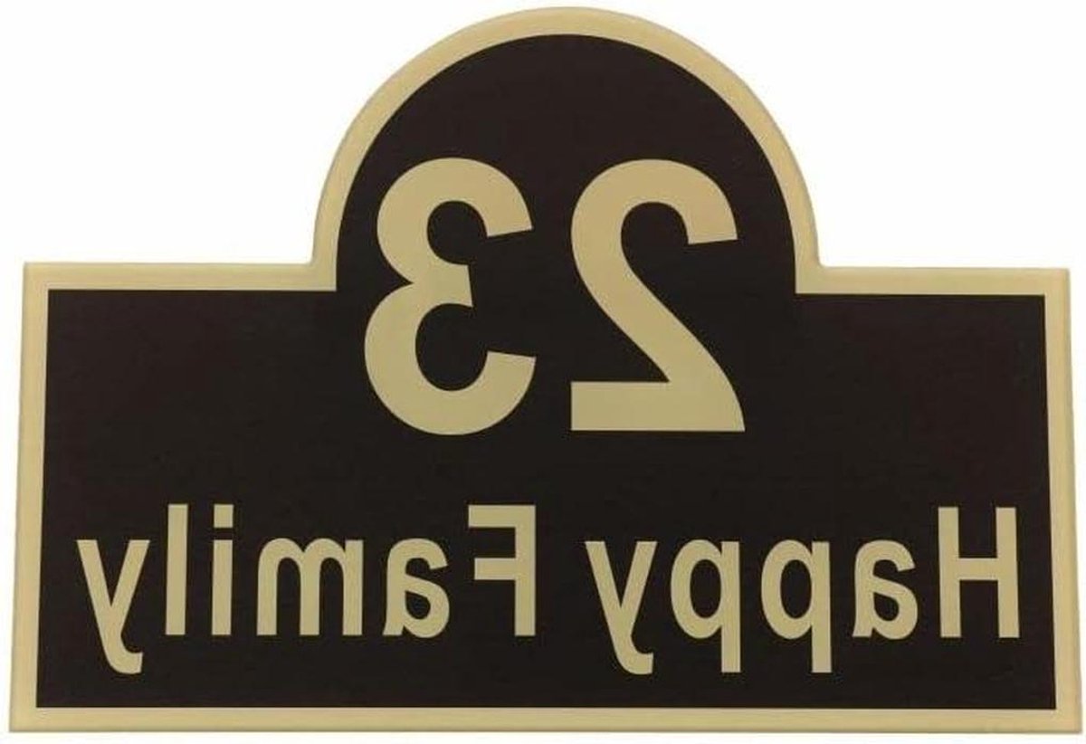 Huisnummer Plaat - Adresbord Deur - Huis Aankleden - Krasbestendig Metaal - 160x110mm - Zwart