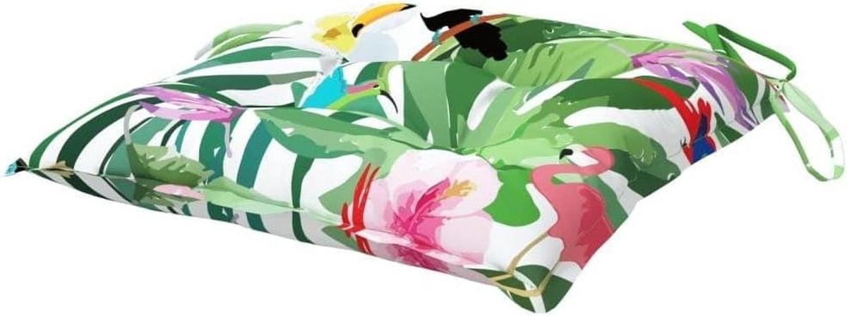 Stoelkussens 6 stuks - Zitkussens Outdoor - Comfortabel Zitten - Waterafstotend Oxford - 50 x 50 x 7 cm - Meerkleurig