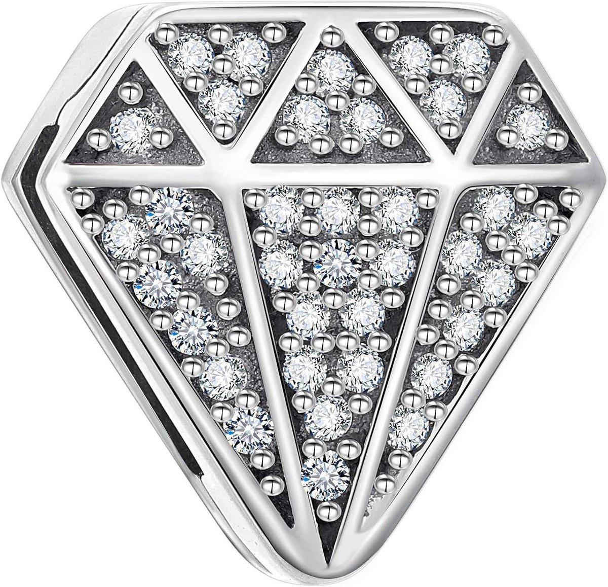 Zilveren Bedel - Draak Vleugel - Armband Versieren - 925 Sterling Zilver - 0.77 cm - Zilverkleurig