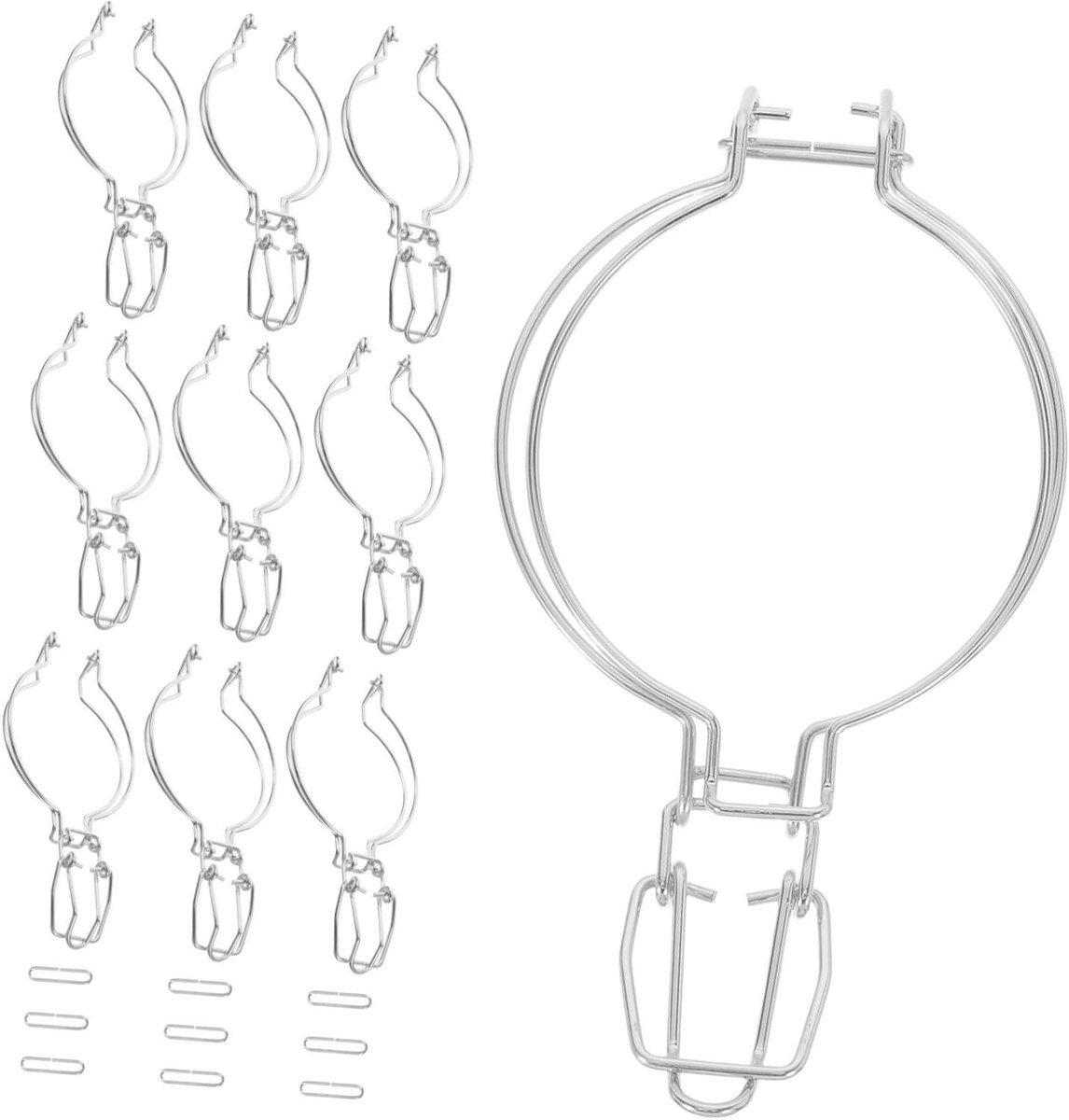 Sluitclips Rvs - Pot Clips - Keuken Organisatie - Lekvrije Sluiting - 10 Stuks - Zilver