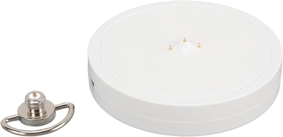 Oplaaddock Vervanging - Handige Oplader - Muziek Luisteren - Dubbel Opladen - 8 x 7 x 5 cm - Wit