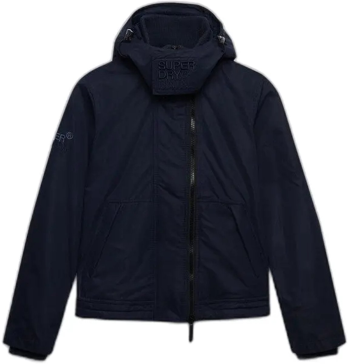 Superdry Microvezel Arctic Windcheater Jas met Capuchon Dames Marineblauw