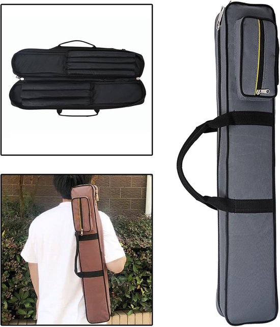 Biljartkeu Tas - Keu Koffer - Biljart Accessoires Opslag - Lichtgewicht Oxford Stof - 83 cm Lengte - Blauw — afbeelding 2