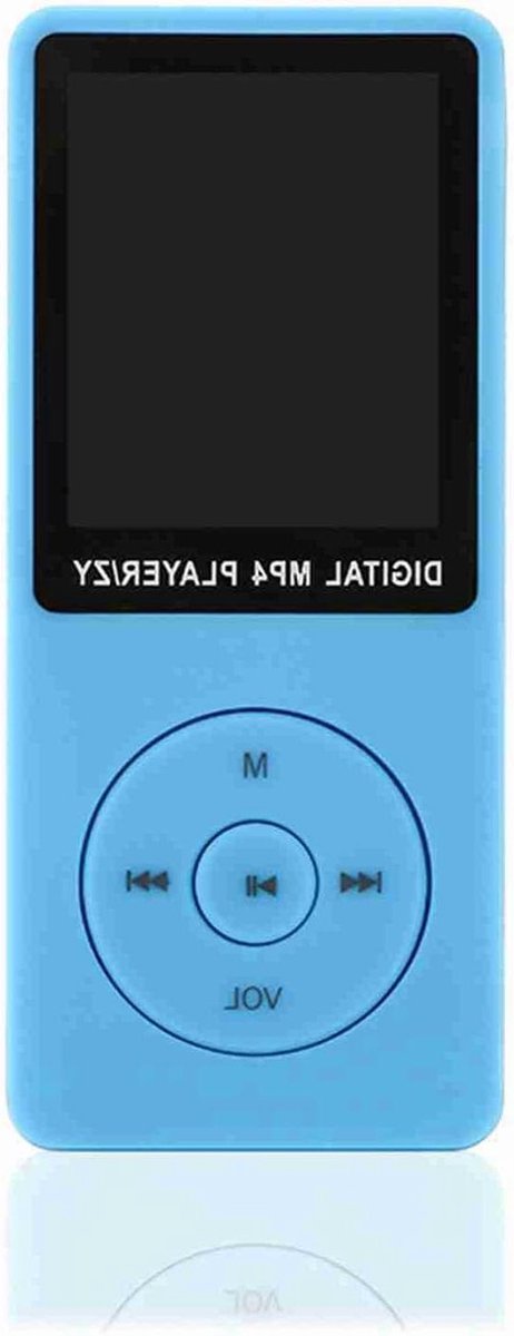 Draagbare MP4 Speler - Muziek & Video - Entertainment en Leren - Ingebouwde Luidsprekers - 18-inch Scherm - Blauw