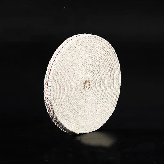 Olie Lamp Wicks - Katoenen lonten - Sfeerverlichting creëren - Gelijkmatig brandend - 3 Rollen - Niet gespecificeerd — afbeelding 3