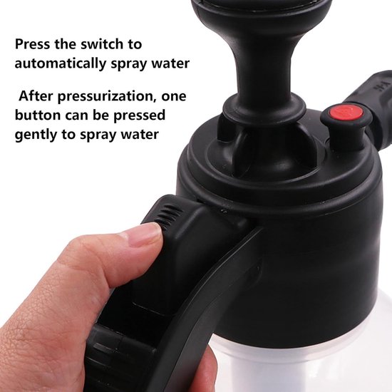 Schuimsproeier Tuin - Handpomp Sproeier - Auto Reinigen - Rijk Schuim - 1.5 Liter - Wit — afbeelding 2