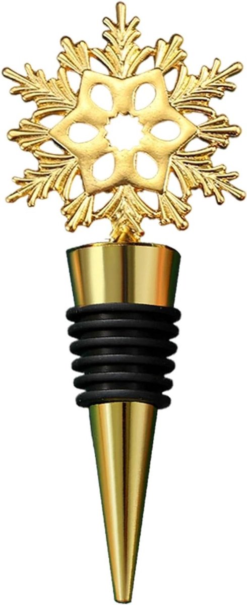 Wijnflesstop - Flessenstopper - Drank bewaren - Sneeuwvlok ontwerp - 112 x 49 cm - Metaal