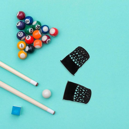 Pooltafel Zakken - Biljart Onderdelen - Spelverbetering - Vormvast PVC Materiaal - 12 Delige Set - Zwart — afbeelding 3