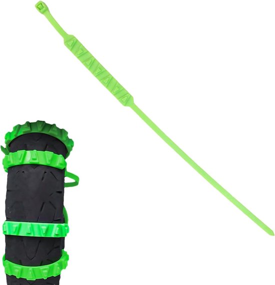 Motor Sneeuwkettingen - Antislip Bandenkettingen - Winter Rijden - Duurzaam PP Materiaal - 52 x 19 cm - Rood