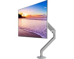 Monitor Bureauhouder - Scherm Standaard - Ergonomisch Werken - Verstelbare Gasveer Arm - 17-32 Inch - Grijs