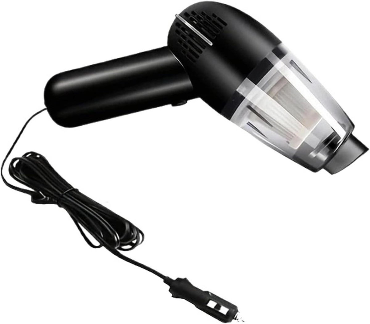 Auto Stofzuiger - Draagbare Cleaner - Auto Interieur Reinigen - Krachtige Zuigkracht - 18 cm Hoog - Zwart