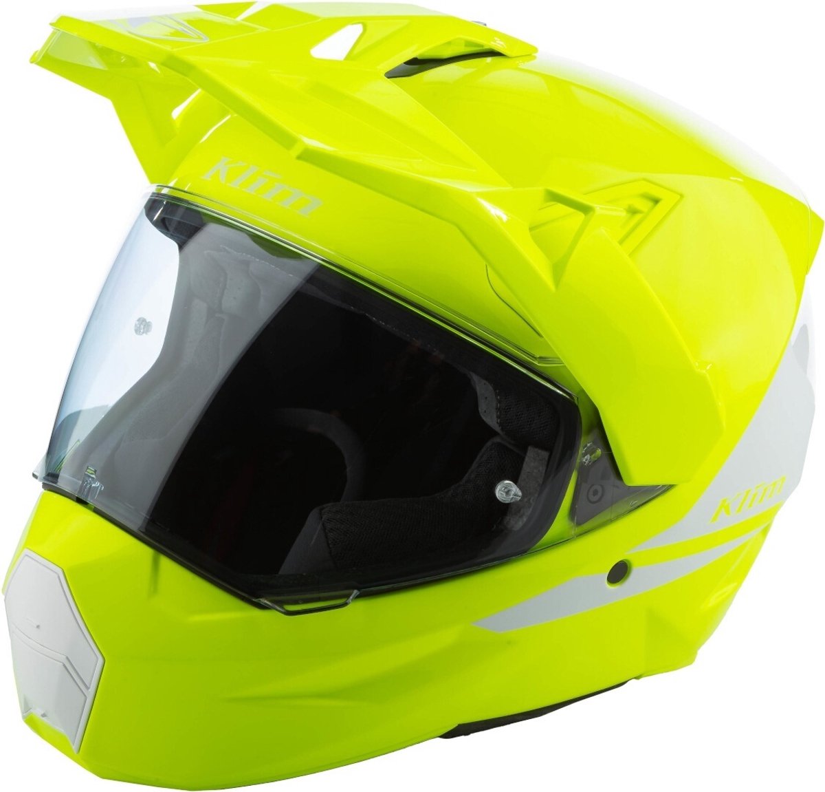 Klim X1 Alpha Carbon Fluo Geel Adventure Integraalhelm - Helm