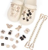 16 stuks Schoen charms - schoen pins - kristallen diamant - DIY charms accessoires - Afneembaar - schoenaccessoires - geschikt voor crocs - schoencharms voor vrouwen meisjes